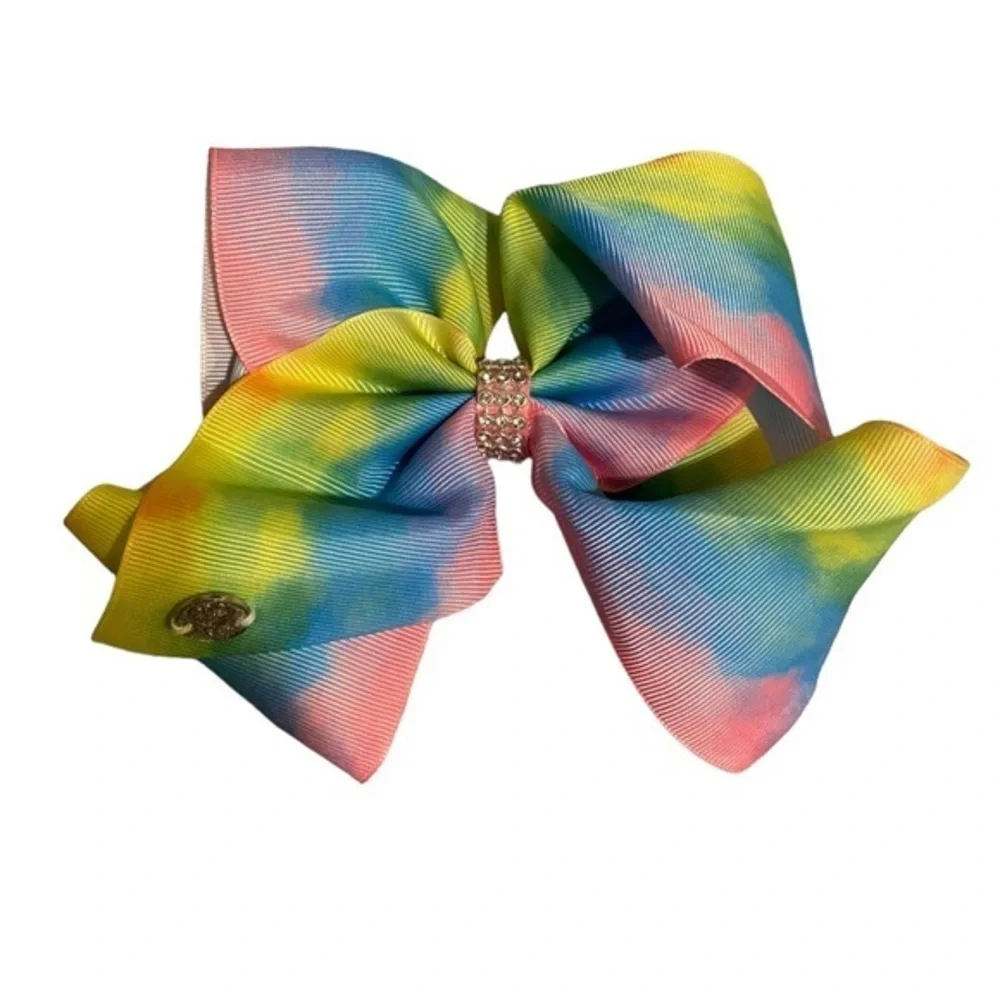 Jojo siwa hair bows large size colorful with bow holder